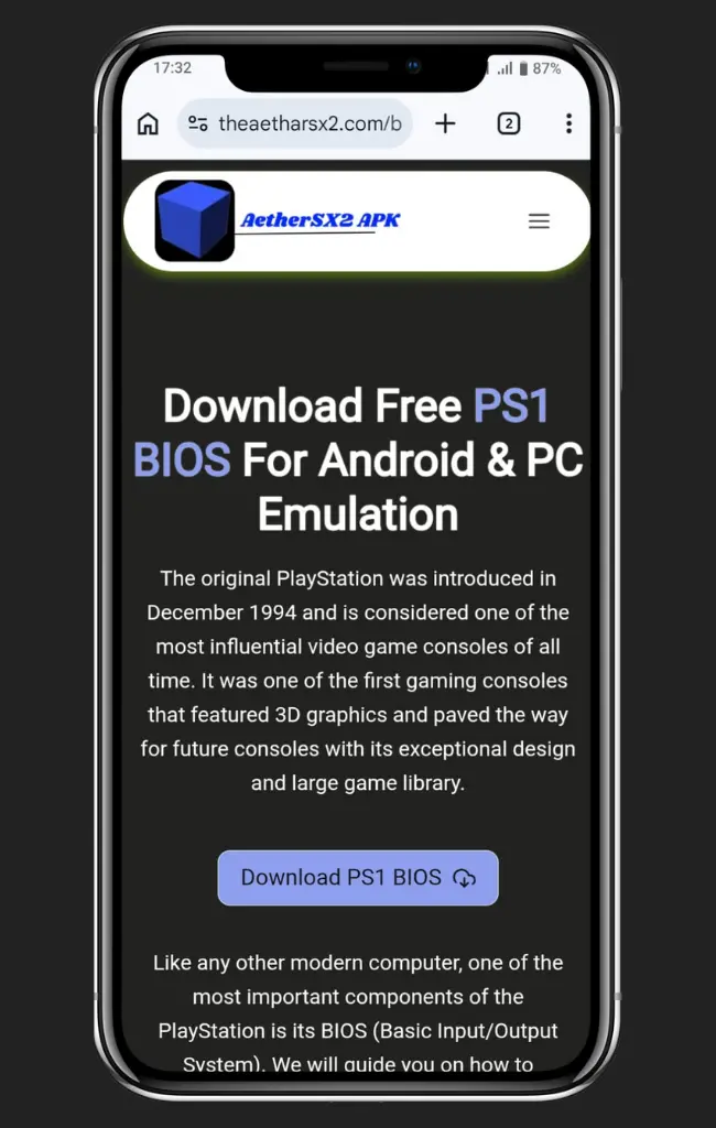 Download Free PS1 BIOS For Android & PC Emulation 1 PS1 BIOS