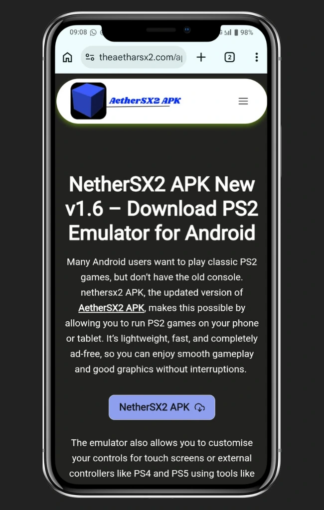 NetherSX2 APK New v1.6 - Download PS2 Emulator for Android 1 NETHERSX2-APK